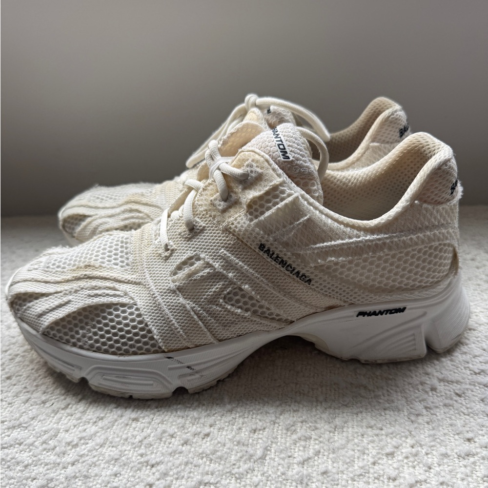Balenciaga Phantom Cream White Mesh Sneakers